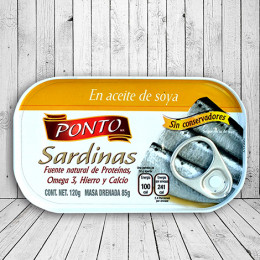 Sardinas en aceite de soya